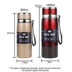 Cốc giữ nhiệt bằng thép không gỉ 316 dung tích lớn bình chân không du lịch ngoài trời có thể mang theo trên xe, 800ml, 1000ml