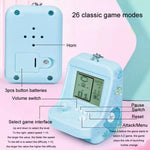 Móc khóa máy chơi game arcade mini di động cho trẻ em, đồ chơi xếp hình mini làm quà tặng