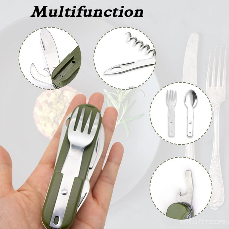 Bộ dụng cụ ăn uống gấp gọn đa năng 7 trong 1 SY-FT008 cho cắm trại ngoài trời