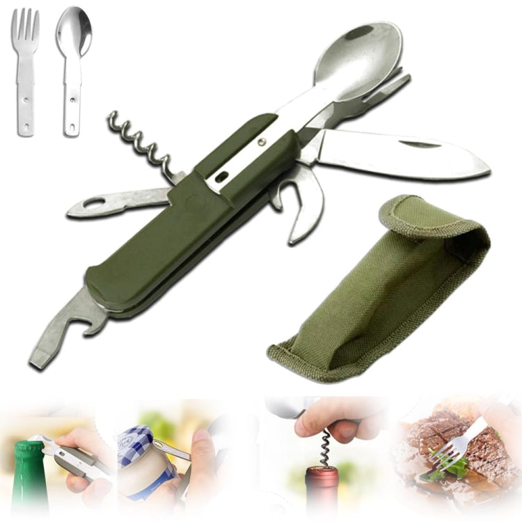 Bộ dụng cụ ăn uống gấp gọn đa năng 7 trong 1 SY-FT008 cho cắm trại ngoài trời