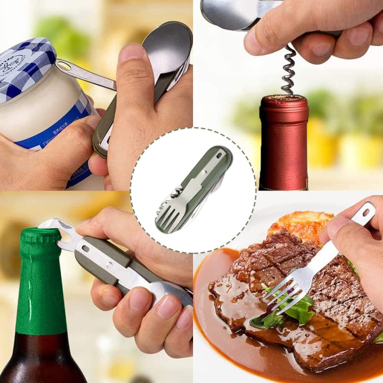 Bộ dụng cụ ăn uống gấp gọn đa năng 7 trong 1 SY-FT008 cho cắm trại ngoài trời