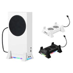 Quạt làm mát đế cho máy chơi game XBOX Series S có đèn LED tích hợp, quạt làm mát đế màu trắng, quạt làm mát đế màu đen