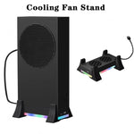 Quạt làm mát đế cho máy chơi game XBOX Series S có đèn LED tích hợp, quạt làm mát đế màu trắng, quạt làm mát đế màu đen