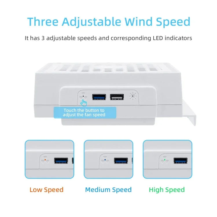 Quạt làm mát gắn bên cạnh RGB có đèn màu cho máy XBOX Series S, dành cho XBOX Series S
