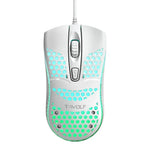 Chuột chơi game có dây USB T-WOLF V15 tổ ong với đèn RGB thiết kế rỗng công thái học cho PC văn phòng và gia đình