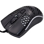 Chuột chơi game có dây USB T-WOLF V15 tổ ong với đèn RGB thiết kế rỗng công thái học cho PC văn phòng và gia đình