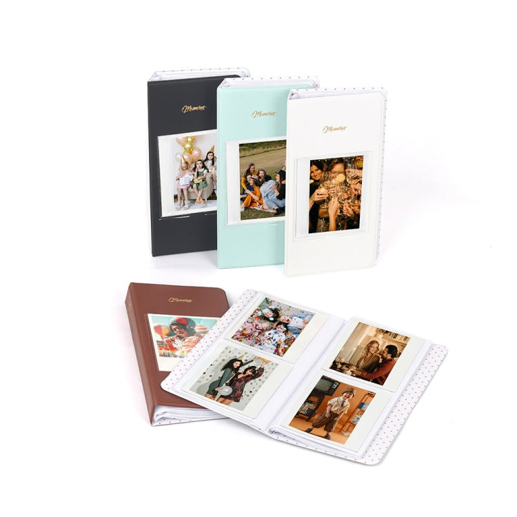 Album lưu trữ ảnh 64 mảnh kích thước 5 inch, màu trắng, đen, xanh nhạt, nâu, xanh lá, hồng, xanh dương, tím