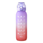 Bình nước thể thao dung tích lớn 1000ml bằng Tritan màu chuyển sắc ngoài trời