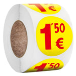 500 chiếc / cuộn nhãn giá 3.8cm, nhãn niêm phong siêu thị, mã S119, S120