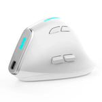 ZELOTES F36 Chuột không dây dọc 9 phím, thiết kế công thái học, lập trình, Bluetooth kép + 2.4G, F36 (Trắng), F36 (Đen)