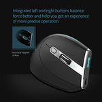 ZELOTES F36 Chuột không dây dọc 9 phím, thiết kế công thái học, lập trình, Bluetooth kép + 2.4G, F36 (Trắng), F36 (Đen)