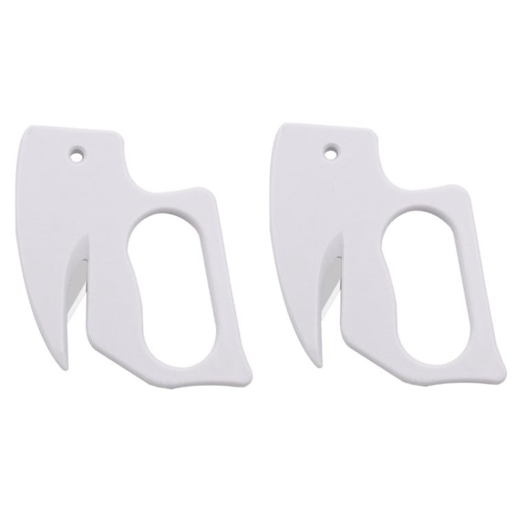 Bộ 2 dao cắt giấy đa năng lưỡi thép không gỉ mở thư, màu trắng, đen