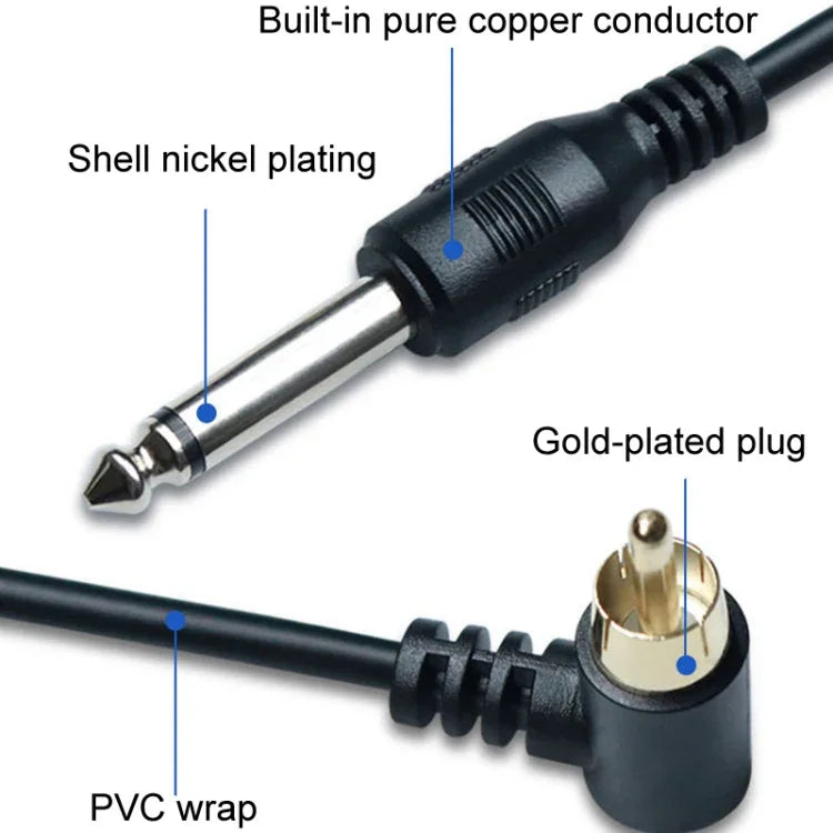 Dây nguồn kết nối động cơ bút xăm khuỷu tay RCA