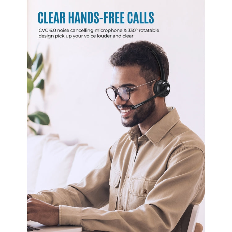 Bluetooth 5.0 Mono Wireless Business Headset Customer Service Dedicated Headset