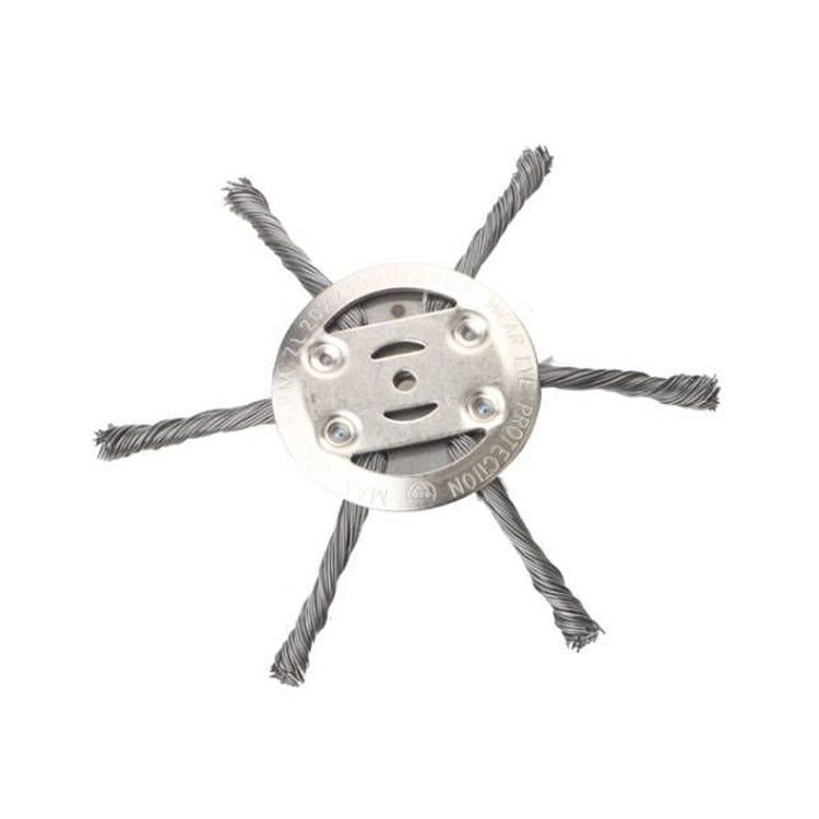 Steel Wire Weeding Wheel Twisted Wire Weeding Disc Mower Blade Accessories, 3-heads, 6-heads