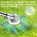 Steel Wire Weeding Wheel Twisted Wire Weeding Disc Mower Blade Accessories, 3-heads, 6-heads