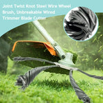 Steel Wire Weeding Wheel Twisted Wire Weeding Disc Mower Blade Accessories, 3-heads, 6-heads