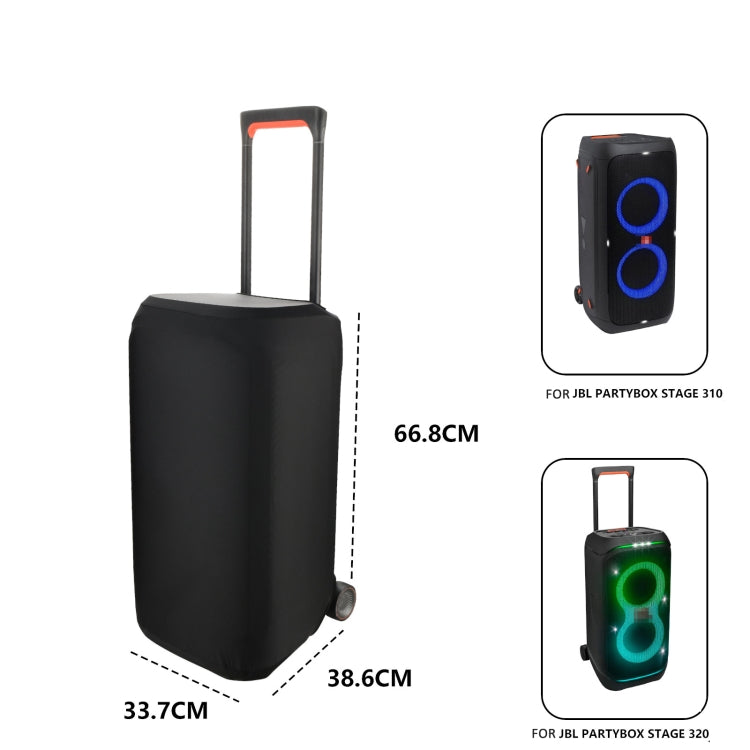 For JBL Partybox Stage 310 / 320 Speaker Lycra Dust Cover Elastic Sleeve, Lycra Dust Cover