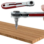Mini Bi-directional Ratchet Screwdriver Wrench Multi-purpose Manual Flat Head Style Socket Wrench