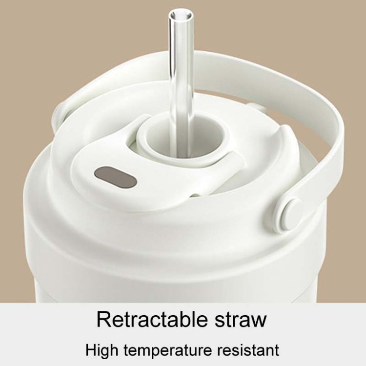 Cốc giữ nhiệt bằng thép không gỉ 316 có thể mang theo cốc cà phê đôi có ống hút, 500ml