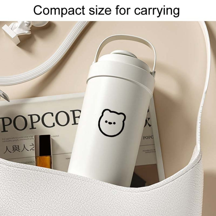 Cốc giữ nhiệt bằng thép không gỉ 316 có thể mang theo cốc cà phê đôi có ống hút, 500ml