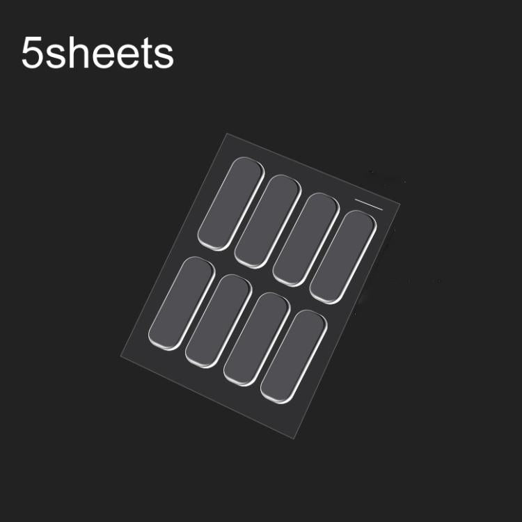 5sheets /Pack Transparent Invisible Anti-Collision Strip Self-Adhesive Pads For Cabinets Desk Corners, 35 x 10mm, 63 x 10mm, 150 x 15mm