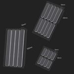 5 miếng / gói miếng dán chống va đập trong suốt tự dính cho góc tủ bàn, 35 x 10mm, 63 x 10mm, 150 x 15mm