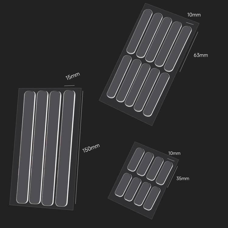 5 miếng / gói miếng dán chống va đập trong suốt tự dính cho góc tủ bàn, 35 x 10mm, 63 x 10mm, 150 x 15mm