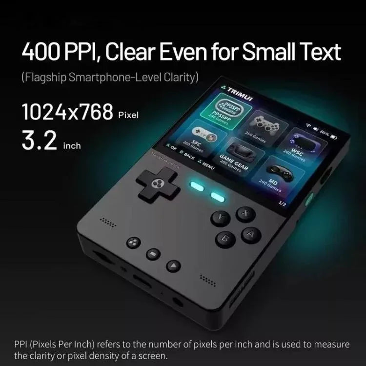 Máy chơi game cầm tay TRIMUI BRICK mã nguồn mở, không dây Bluetooth HD Retro Arcade, bản tiêu chuẩn không thẻ, 64G, 128G, 256G