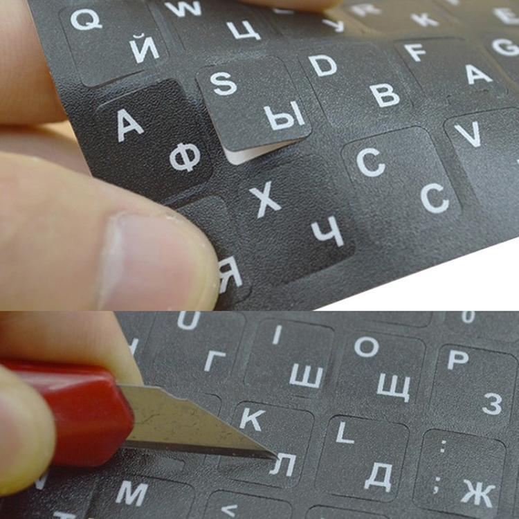 Miếng dán bàn phím laptop, tiếng Ukraine, Thổ Nhĩ Kỳ, Thụy Điển, Ba Lan, Farsi
