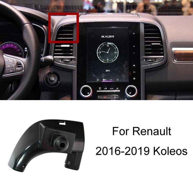 For Renault Left Driving Car-Mounted Special Mobile Phone Navigation Bracket Base, 9-16 Koleos, 15-19 Koleos, 16-19 Koleos