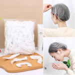 150 chiếc/gói mũ tắm dùng một lần chống thấm nước trong suốt, đường kính 23.5cm, PE