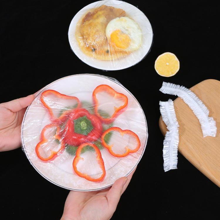 150 chiếc/gói mũ tắm dùng một lần chống thấm nước trong suốt, đường kính 23.5cm, PE