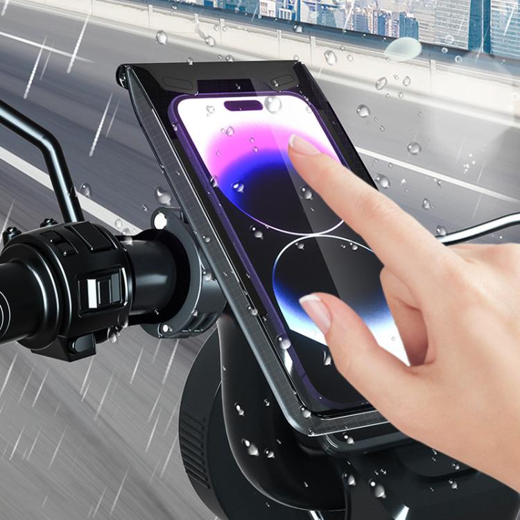 Túi đựng điện thoại chống nước gắn xe đạp, xe máy, giá đỡ tay lái, gương, size L, XL