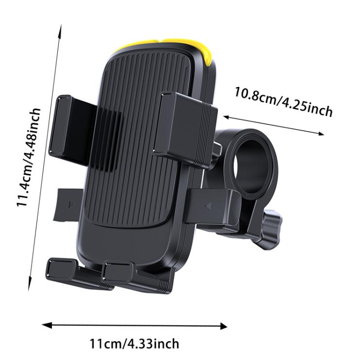 Giá đỡ điện thoại xe đạp, xe máy có dây silicone giấu, gắn tay lái, gương chiếu hậu