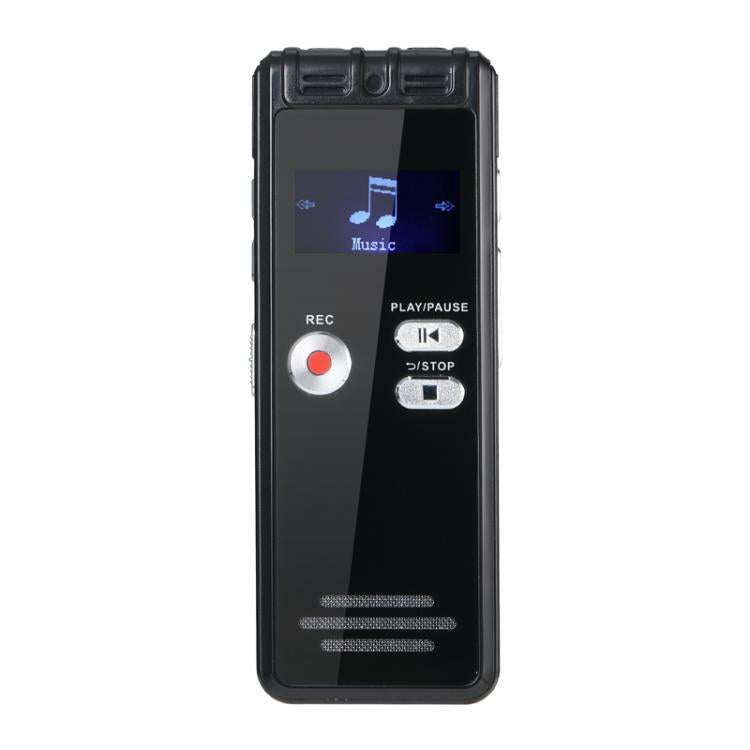 Máy ghi âm phỏng vấn màn hình LED 0.8 inch SK6, máy nghe nhạc MP3 sạc USB, không có bộ nhớ, 32GB