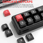 MKESPN Bàn phím cơ chơi game có dây 8 phím, hot-swap, định nghĩa macro, có núm xoay, MKESPN K815A (Đen)