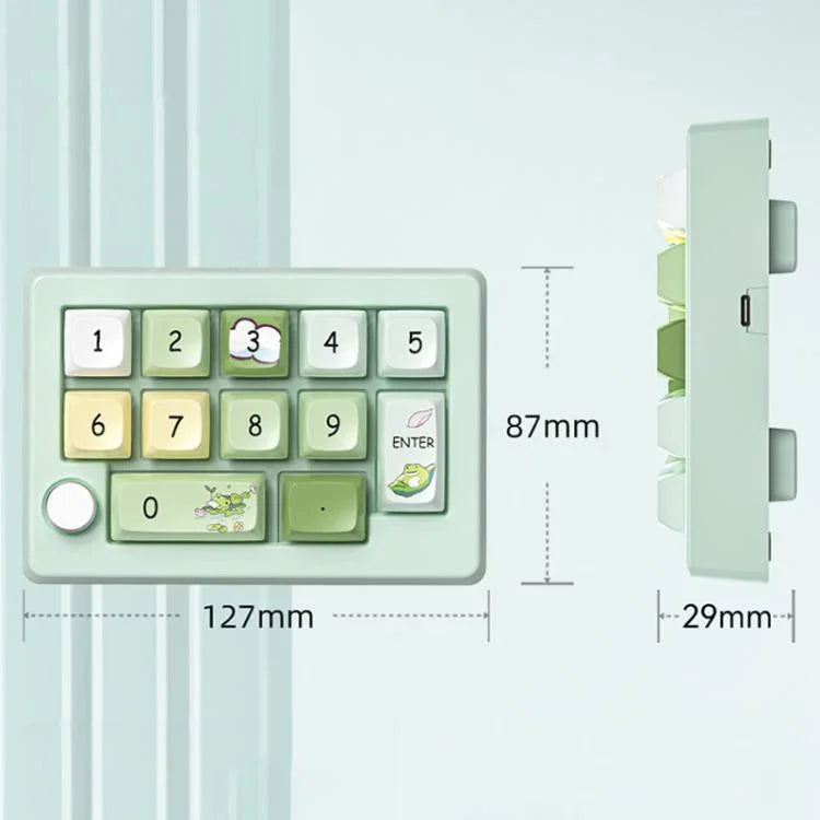 MKESPN W908 Bàn phím cơ chơi game không dây ba chế độ, hot-swap, định nghĩa macro, đèn nền RGB