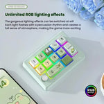 MKESPN W908 Bàn phím cơ chơi game không dây ba chế độ, hot-swap, định nghĩa macro, đèn nền RGB