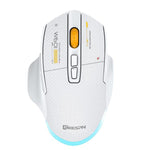 MKESPN W601 Chuột chơi game không dây ba chế độ im lặng, macro, sợi carbon, 12800DPI, Bluetooth