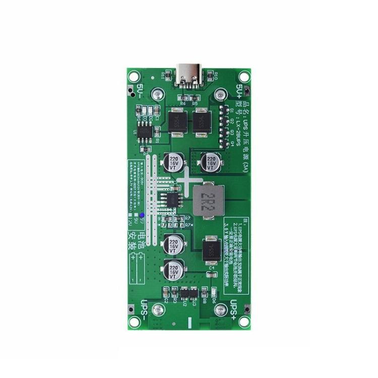 Mô-đun sạc tăng áp pin lithium UPS18650 công suất cao 15W 3A, 5V, 9V, 12V