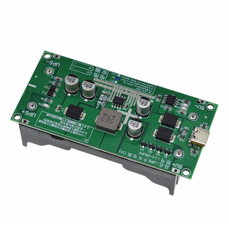 Mô-đun sạc tăng áp pin lithium UPS18650 công suất cao 15W 3A, 5V, 9V, 12V
