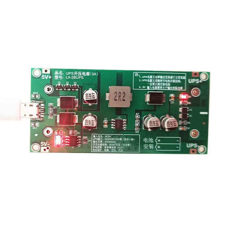 Mô-đun sạc tăng áp pin lithium UPS18650 công suất cao 15W 3A, 5V, 9V, 12V