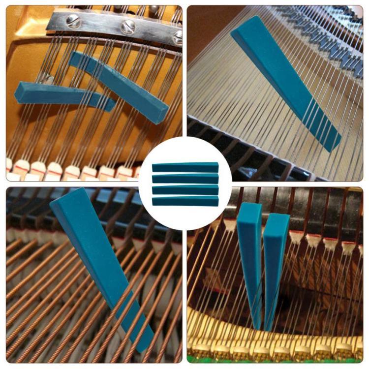 Bộ dụng cụ chỉnh đàn piano gồm băng dừng chỉnh dây, cờ lê, phụ kiện nhạc cụ, màu đen 8 cái/bộ, màu xanh 8 cái/bộ, màu đen 6 cái/bộ, màu xanh 6 cái/bộ