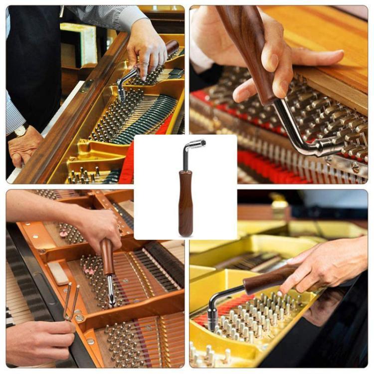 Bộ dụng cụ chỉnh đàn piano gồm băng dừng chỉnh dây, cờ lê, phụ kiện nhạc cụ, màu đen 8 cái/bộ, màu xanh 8 cái/bộ, màu đen 6 cái/bộ, màu xanh 6 cái/bộ