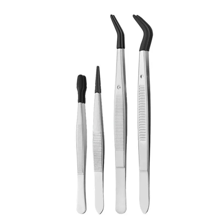 Bộ kẹp mi giả bằng thép không gỉ, kẹp hỗ trợ mi giả, 6 chiếc/bộ, 5 chiếc/bộ, 4 chiếc/bộ, 3 chiếc/bộ, 2 chiếc/bộ, đầu khuỷu đôi, đầu khuỷu đơn, đầu nhọn, đầu phẳng nhỏ, đầu nghiêng nhỏ, đầu phẳng lớn