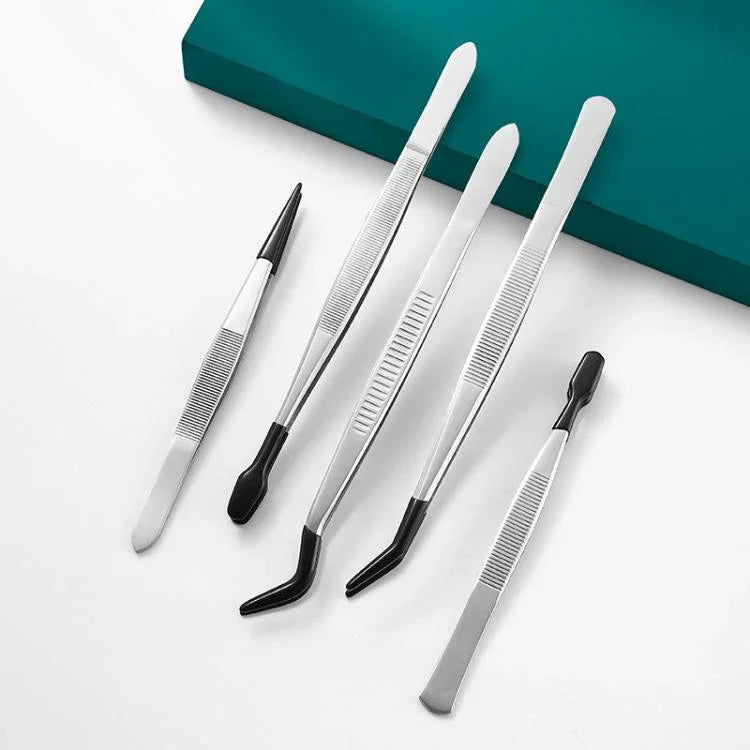 Bộ kẹp mi giả bằng thép không gỉ, kẹp hỗ trợ mi giả, 6 chiếc/bộ, 5 chiếc/bộ, 4 chiếc/bộ, 3 chiếc/bộ, 2 chiếc/bộ, đầu khuỷu đôi, đầu khuỷu đơn, đầu nhọn, đầu phẳng nhỏ, đầu nghiêng nhỏ, đầu phẳng lớn