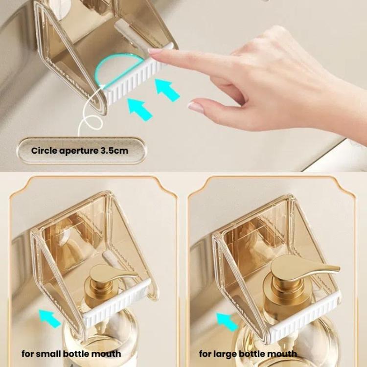 2 chiếc/gói giá đựng gel tắm dầu gội gắn tường có thể điều chỉnh khoảng cách lỗ