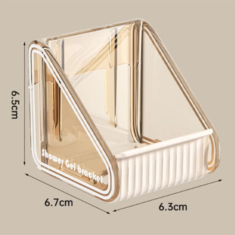 2 chiếc/gói giá đựng gel tắm dầu gội gắn tường có thể điều chỉnh khoảng cách lỗ