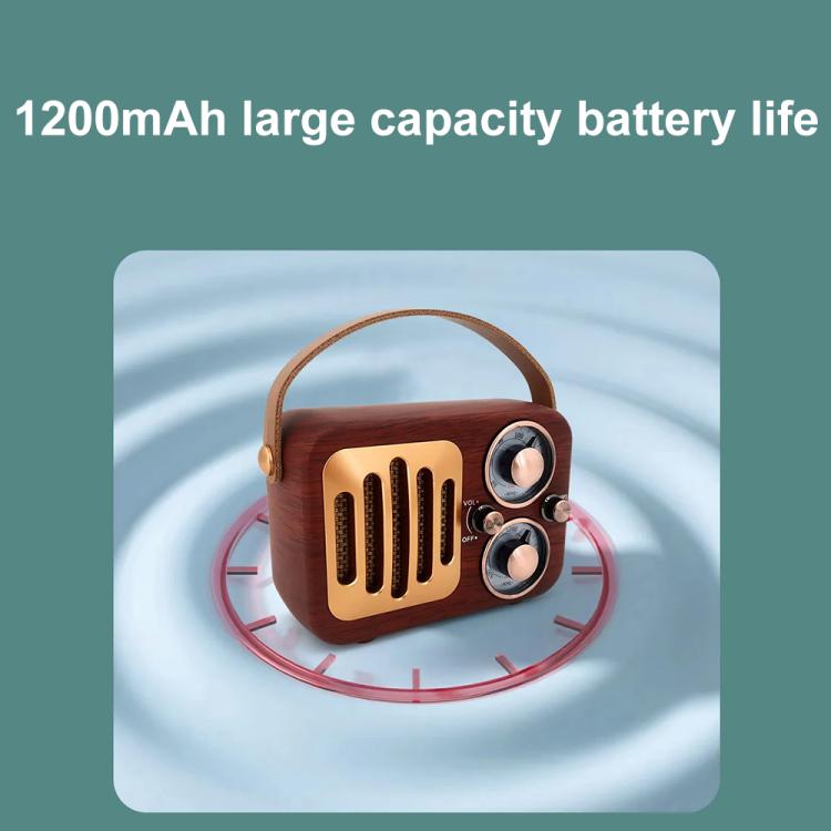 Loa Bluetooth đa chức năng phong cách cổ điển, trang trí âm thanh cầm tay, họa tiết sóng, sọc ngang, bề mặt dệt, lưới dọc